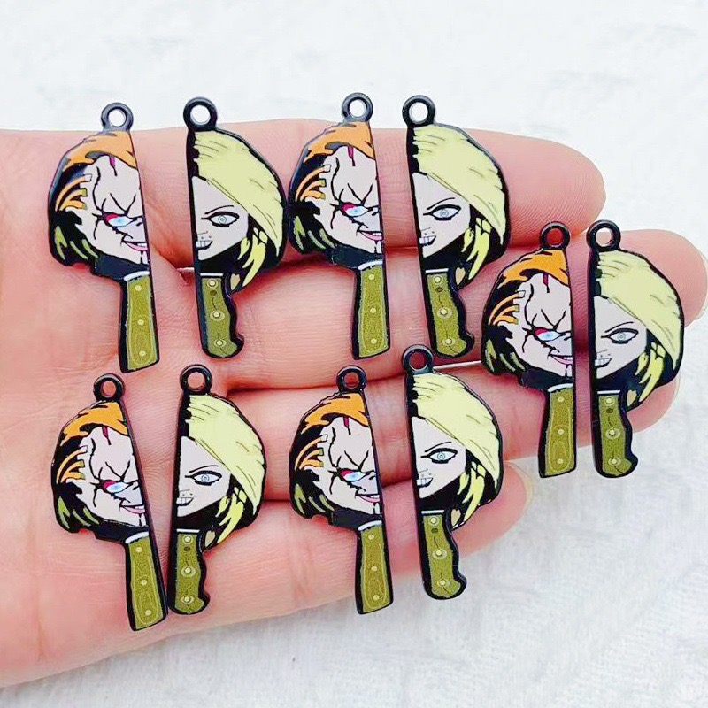 Jewelry Making Party - 10pcs cartoon clown funny couple single-sided