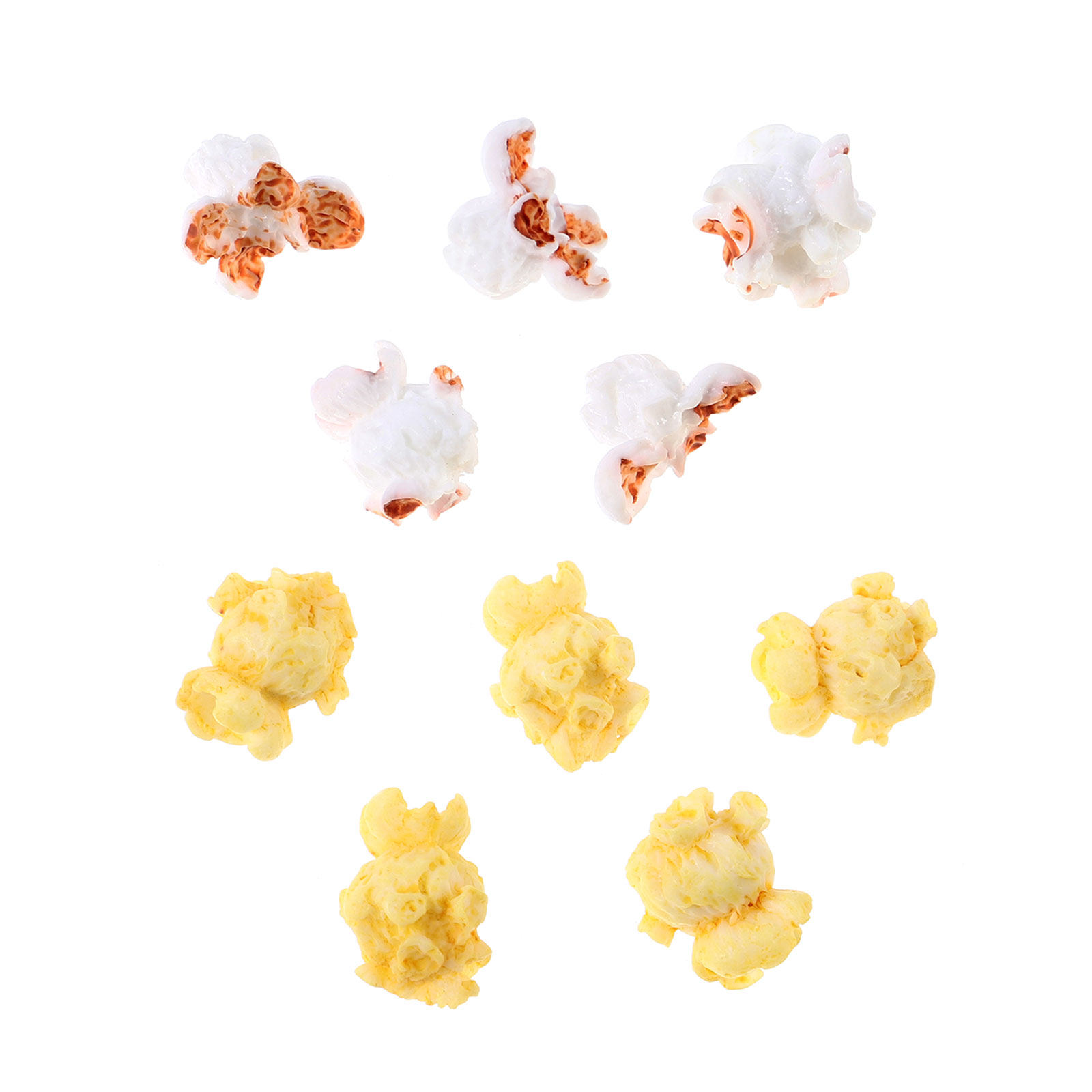 Jewelry Making Birthday Party - 10Pcs Resin Popcorn Accessories Lifelike Popcorn