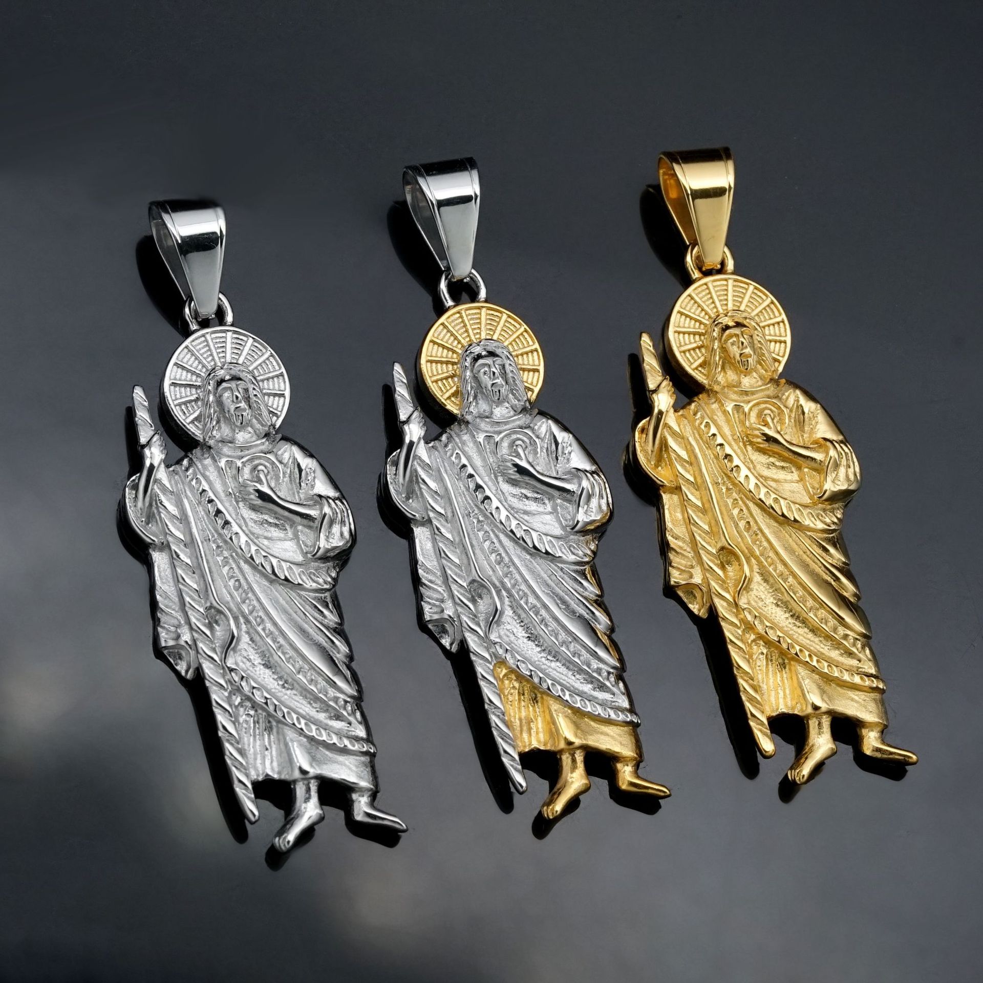 Santa Muerte 316L stainless st - Jewelry Making Singapore 评论和价格