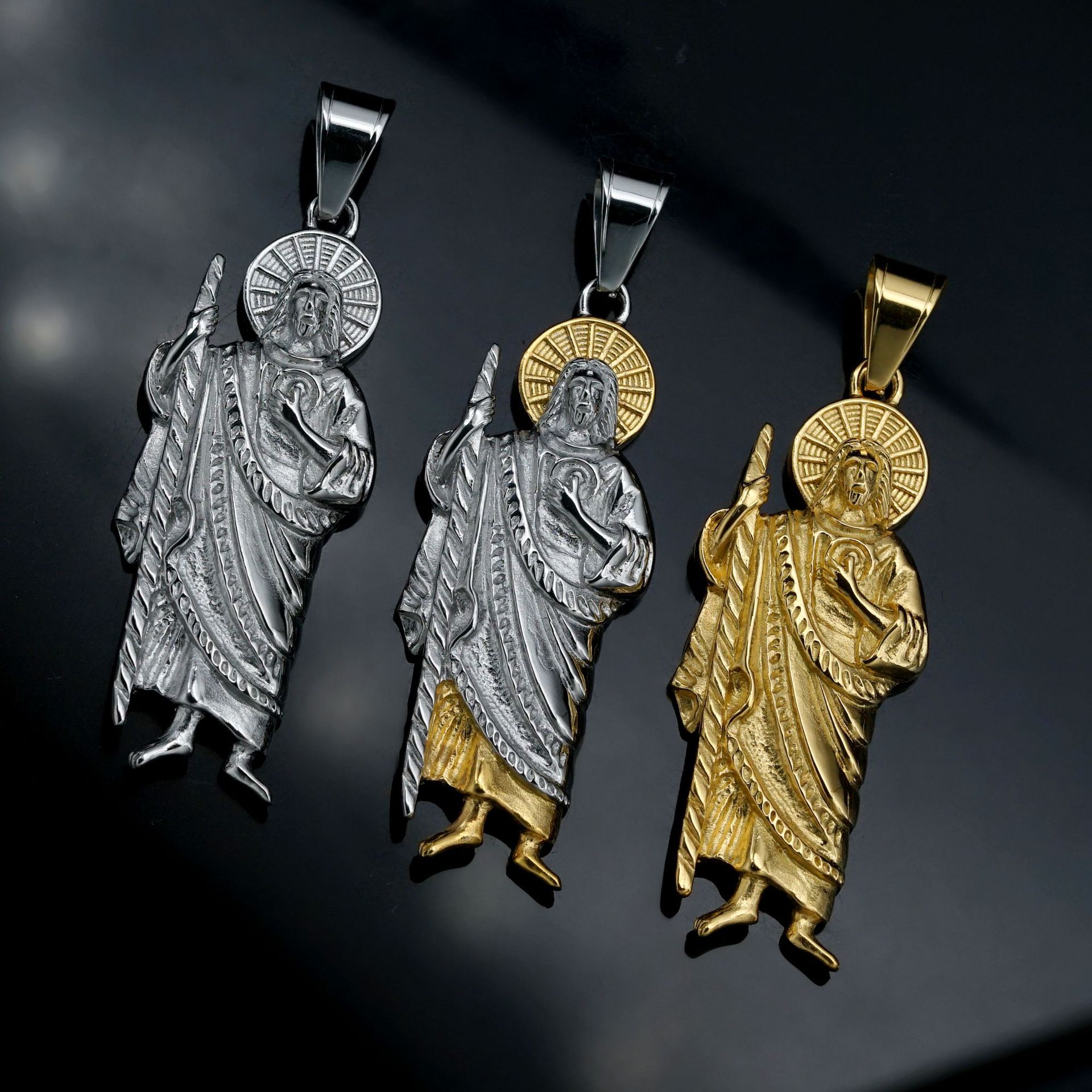 Santa Muerte 316L stainless st - Jewelry Making Singapore 评论和价格