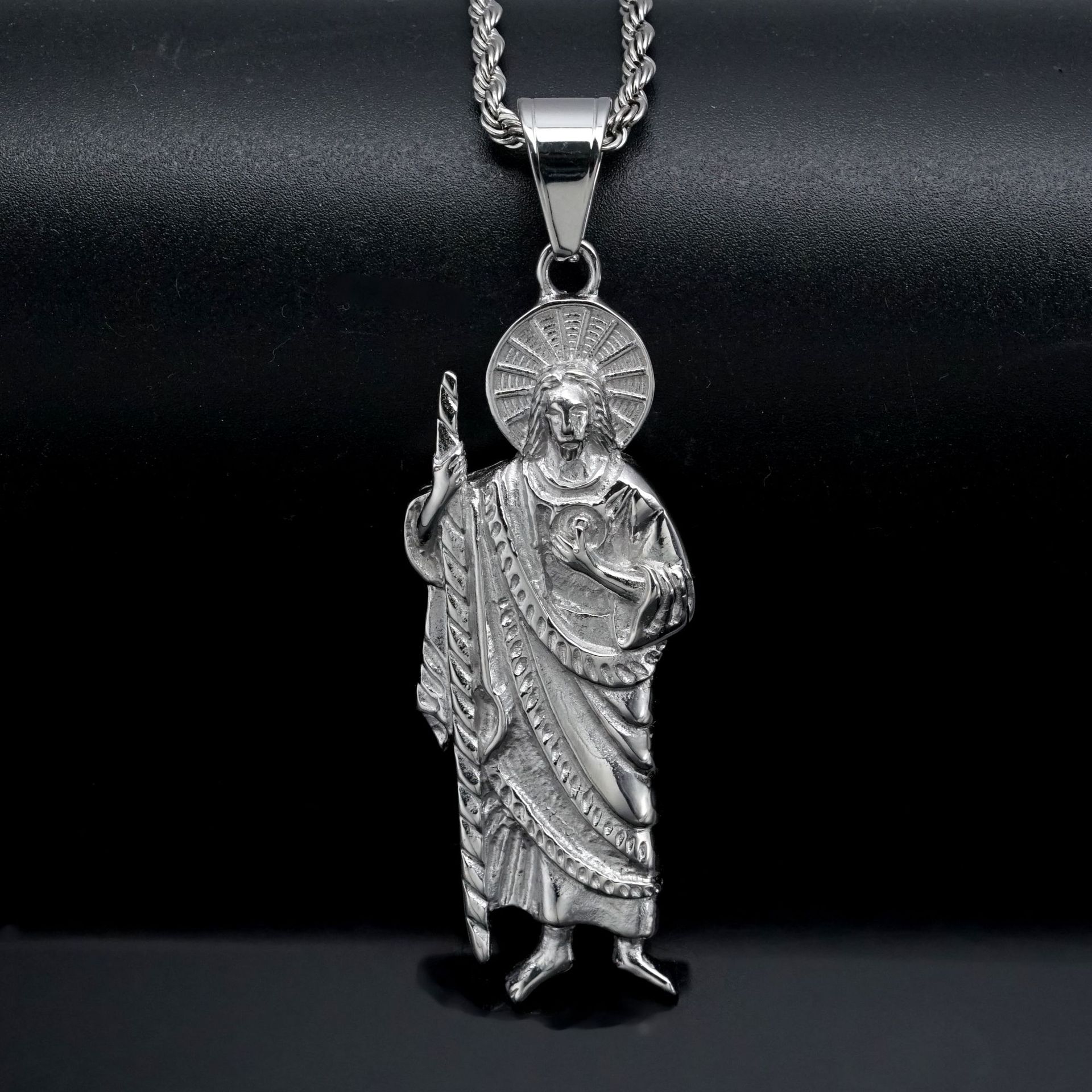 Santa Muerte 316L stainless st - Jewelry Making Singapore 评论和价格