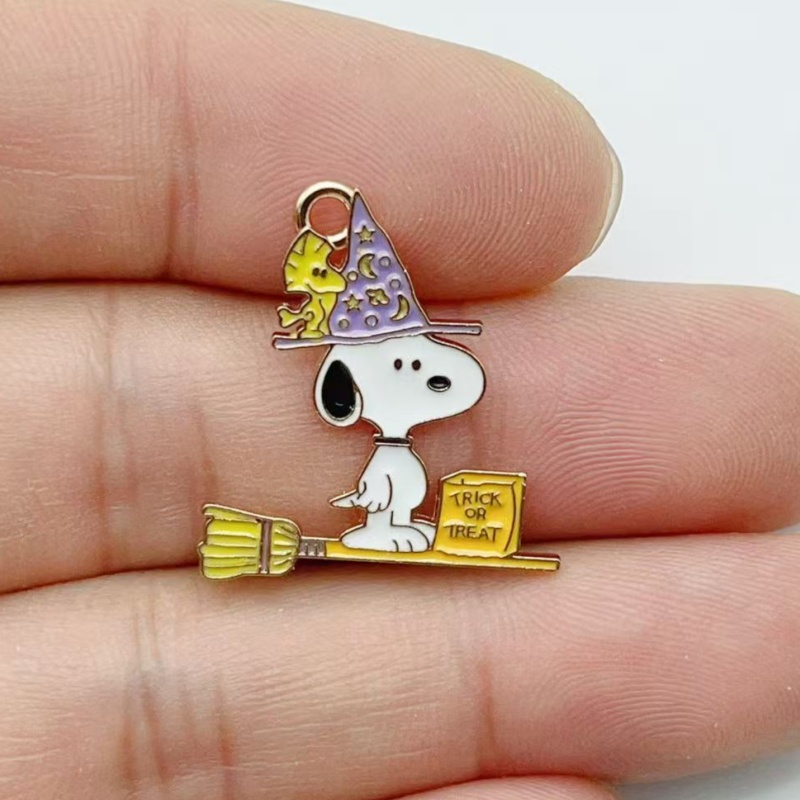 10Pcs Cute Halloween Cartoon P - Jewelry Making Party 评论和价格
