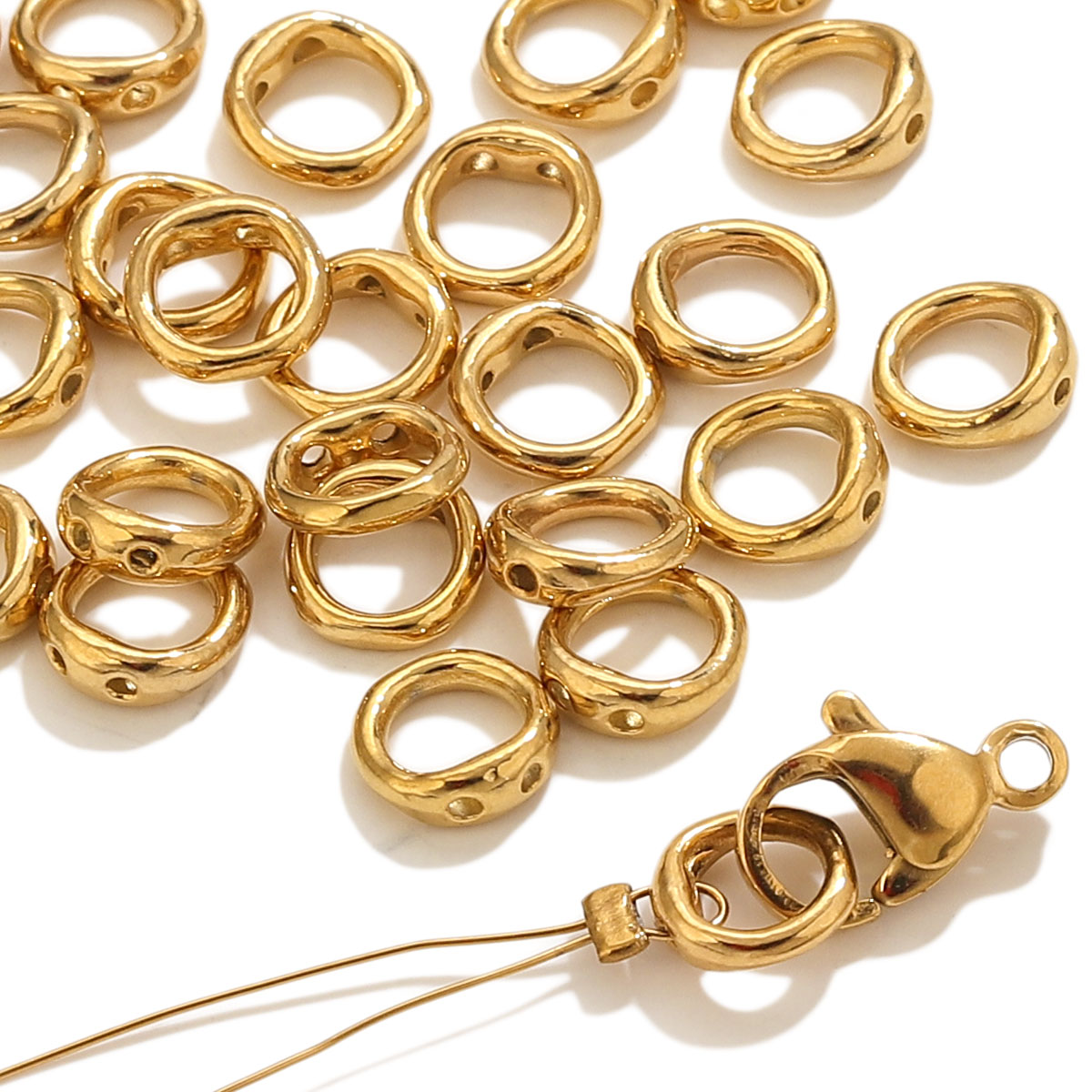 20pcs Stainless Steel Clasps E - Jewelry Making Materials 评论和价格