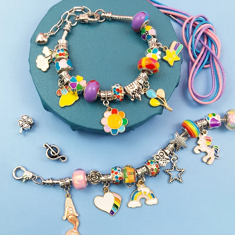 Charm Bracelet Making Kit for  - Jewelry Making Kit For Kids 评论和价格