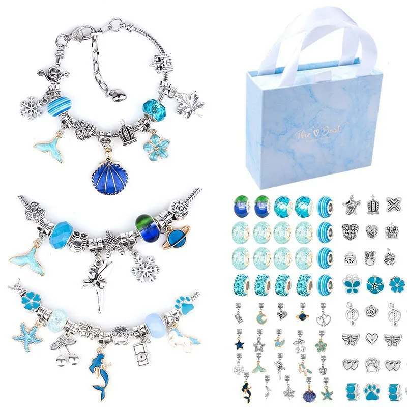 Charm Bracelet Making Kit for  - Jewelry Making Kit For Kids 评论和价格