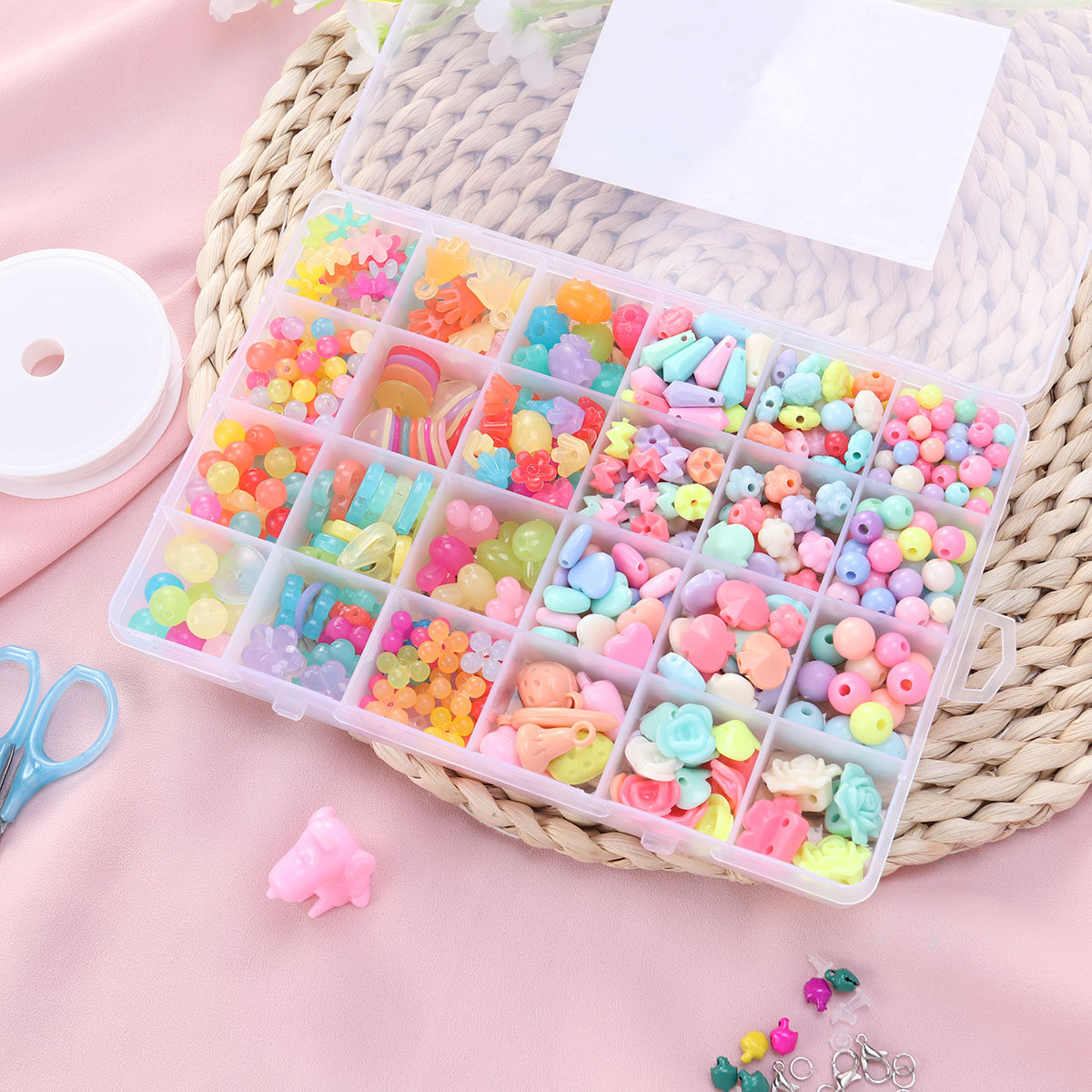 520Pcs Jewelry Beads Set Kids  - Jewelry Making Kit For Kids 评论和价格