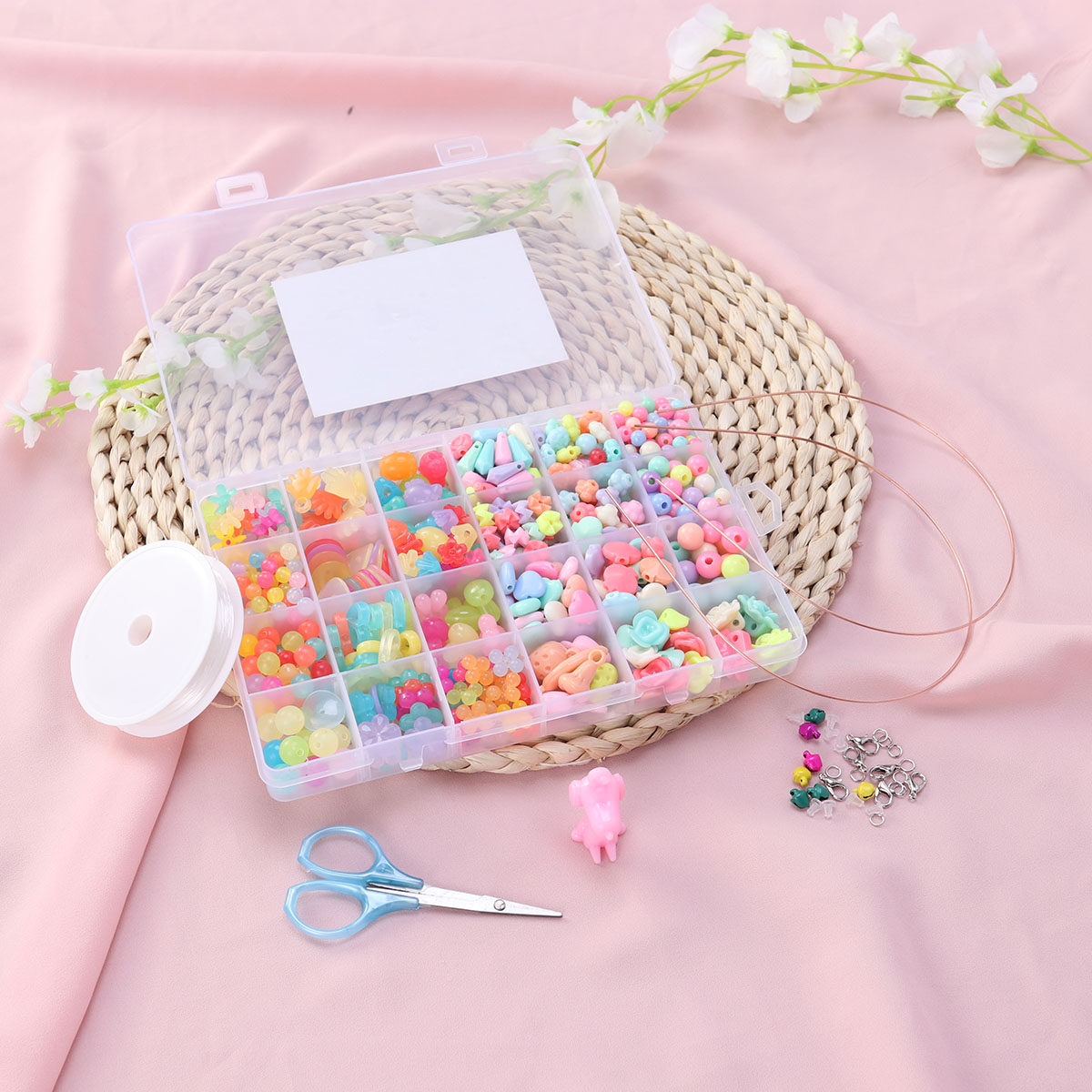 520Pcs Jewelry Beads Set Kids  - Jewelry Making Kit For Kids 评论和价格