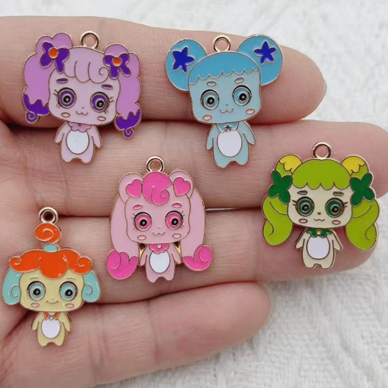 10pcs Cartoon Cute Drip Oil Al - Jewelry Making Party 评论和价格