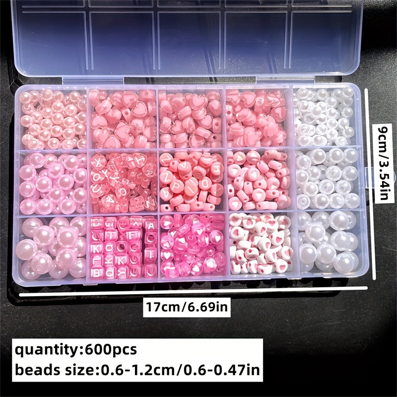 10-Piece Pink Alphabet Box, Ac - Jewelry Making Course 评论和价格