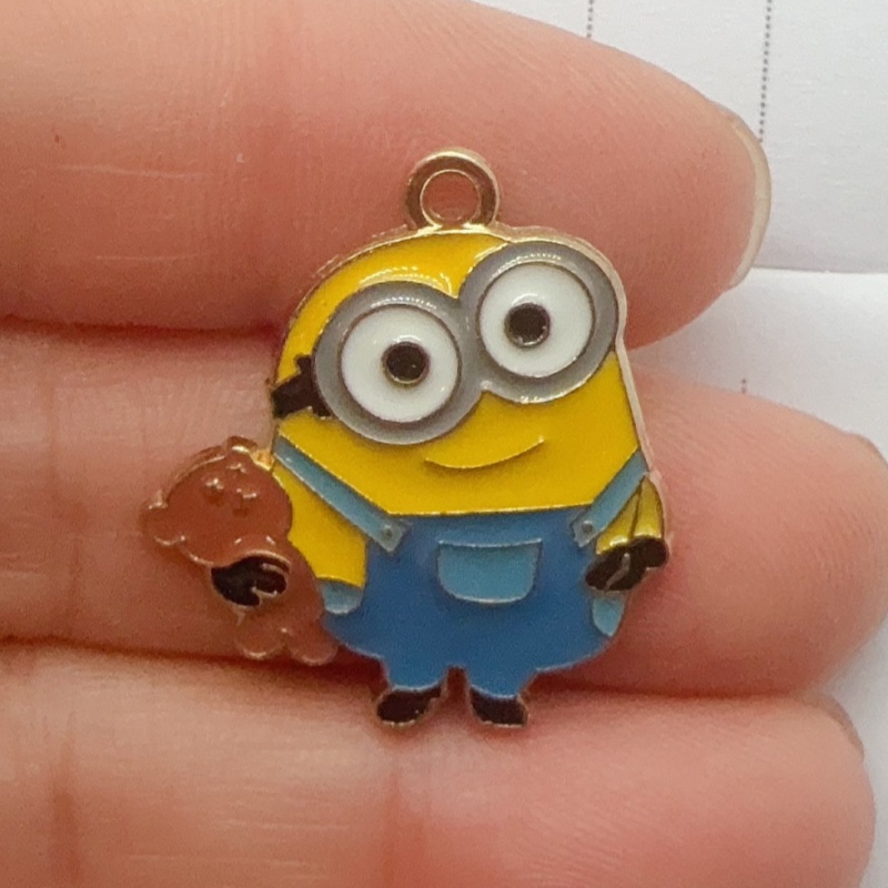 10pcs alloy drip oil cartoon p - Jewelry Making Birthday Party 评论和价格