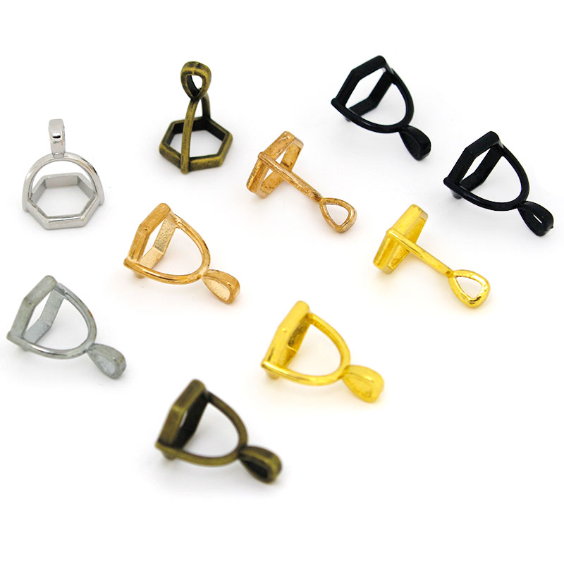 20Pcs Hexagonal Gemstone Cap N - Jewelry Making Materials 评论和价格