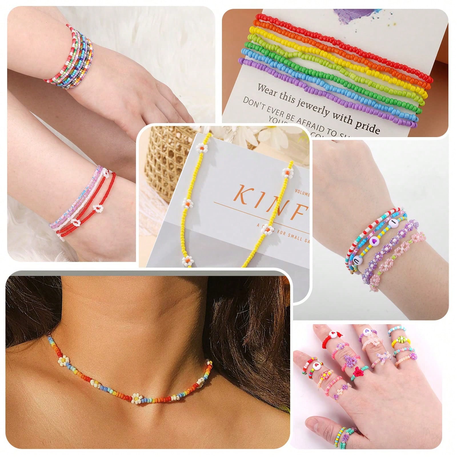5760pcs 24 Grid Box 3mm Seed B - Jewelry Making Kit For Kids 评论和价格