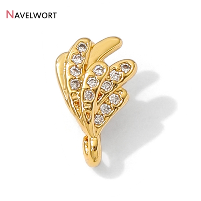 18K Gold Plated Brass With Zir - Jewelry Making Materials 评论和价格