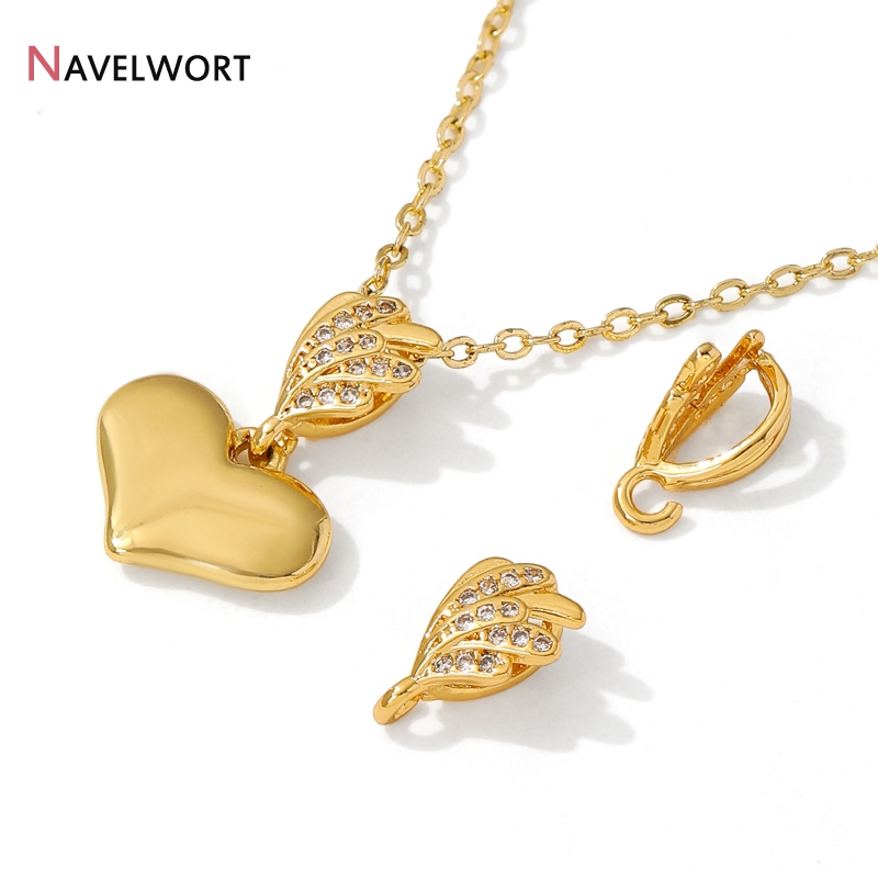 18K Gold Plated Brass With Zir - Jewelry Making Materials 评论和价格