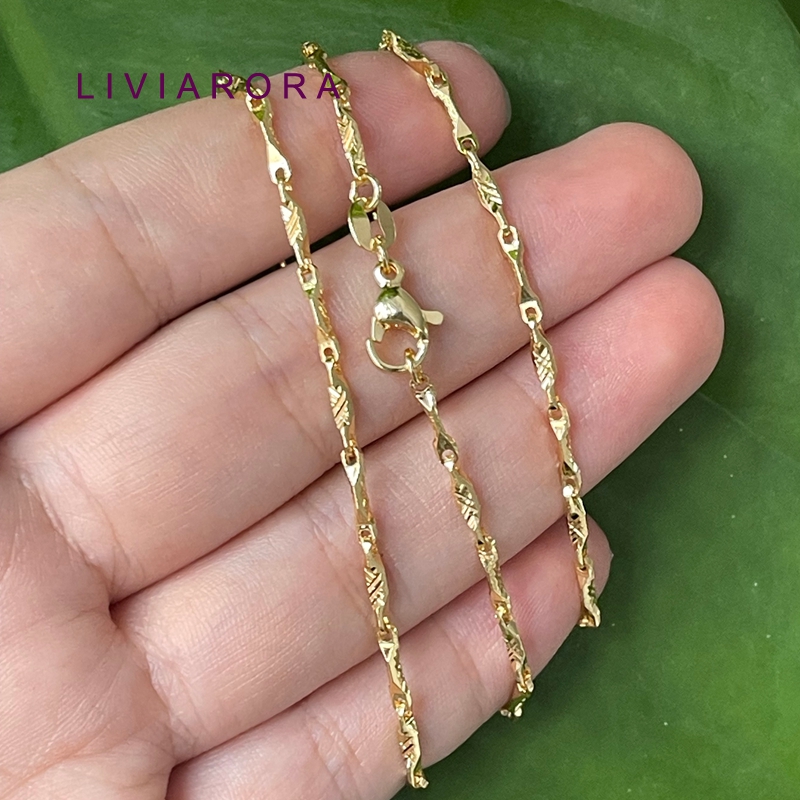 1/2/3Pcs 45cm Brass 18K Gold P - Jewelry Making Singapore 评论和价格