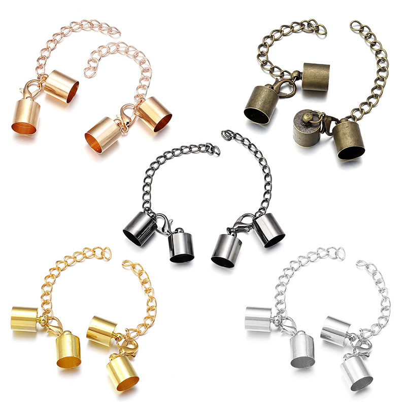 10Sets Leather Cord End Caps W - Jewelry Making Materials 评论和价格