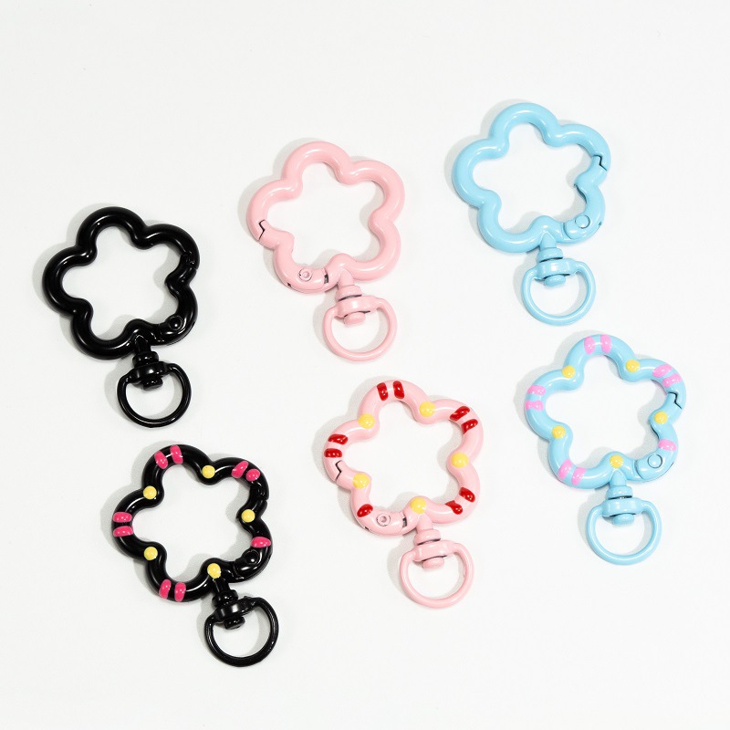 5pcs Flower Metal Lobster Claw - Jewelry Making Materials 评论和价格