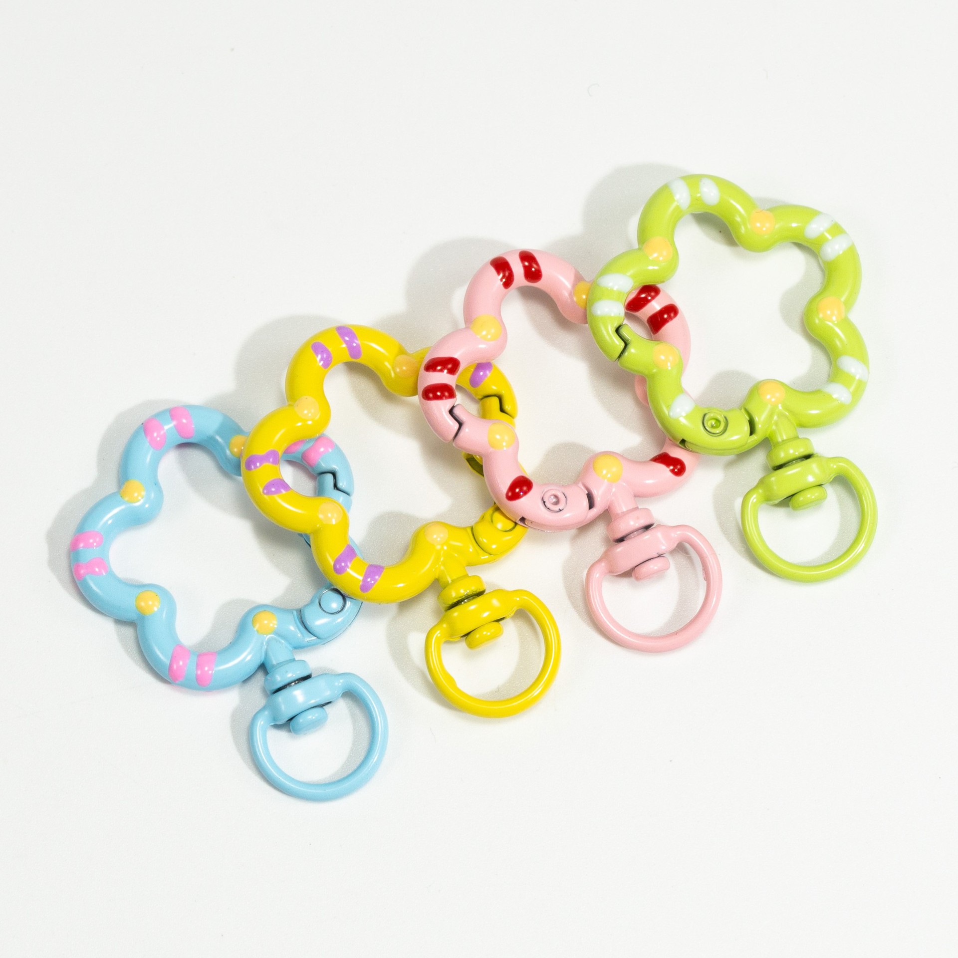5pcs Flower Metal Lobster Claw - Jewelry Making Materials 评论和价格