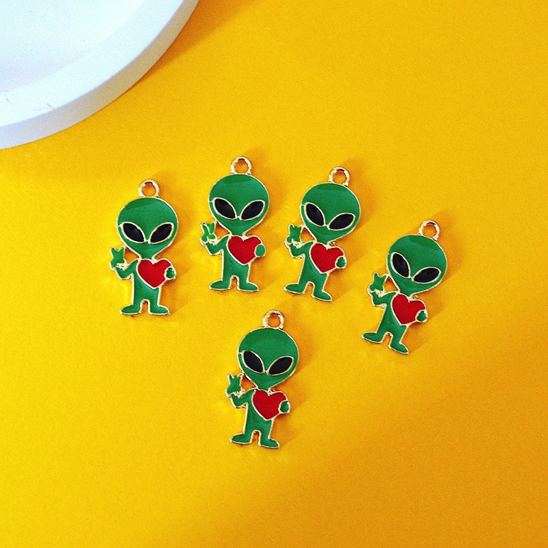 10pcs Simple Alien Alloy Drip  - Jewelry Making Birthday Party 评论和价格