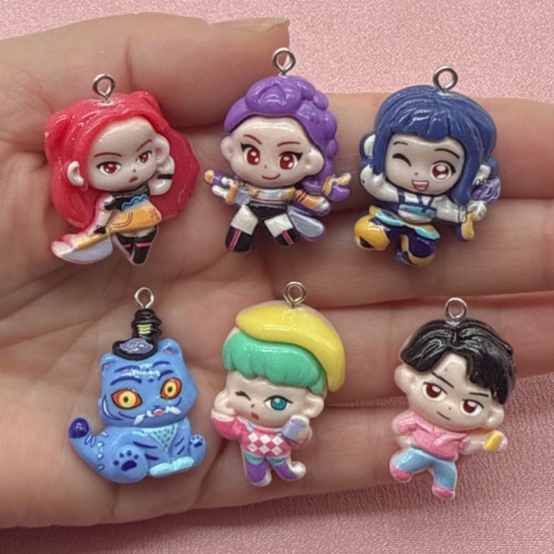 10pcs resin cartoon pendant, D - Jewelry Making Birthday Party 评论和价格