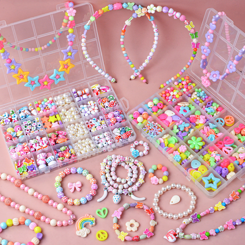 DIY Handmade Beaded Children's - Jewelry Making Kit For Kids 评论和价格