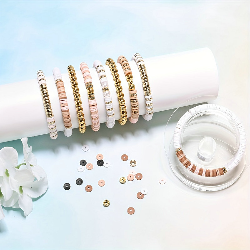 Style DIY Clay Beads Bracelet  - Jewelry Making Birthday Party 评论和价格