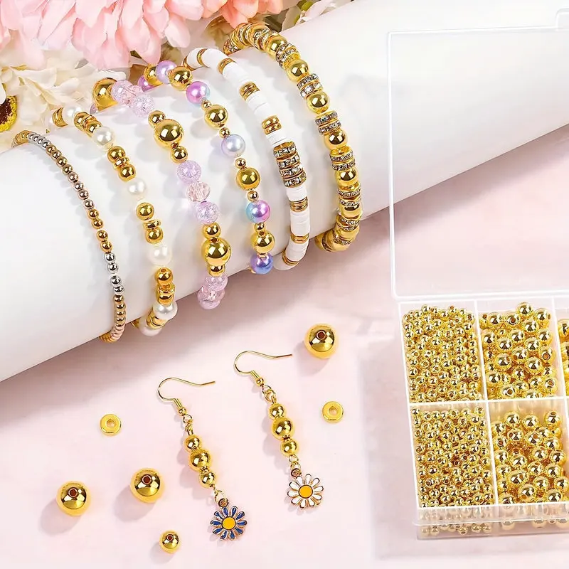 1000pcs Golden Spacer Beads Ki - Jewelry Making Online 评论和价格