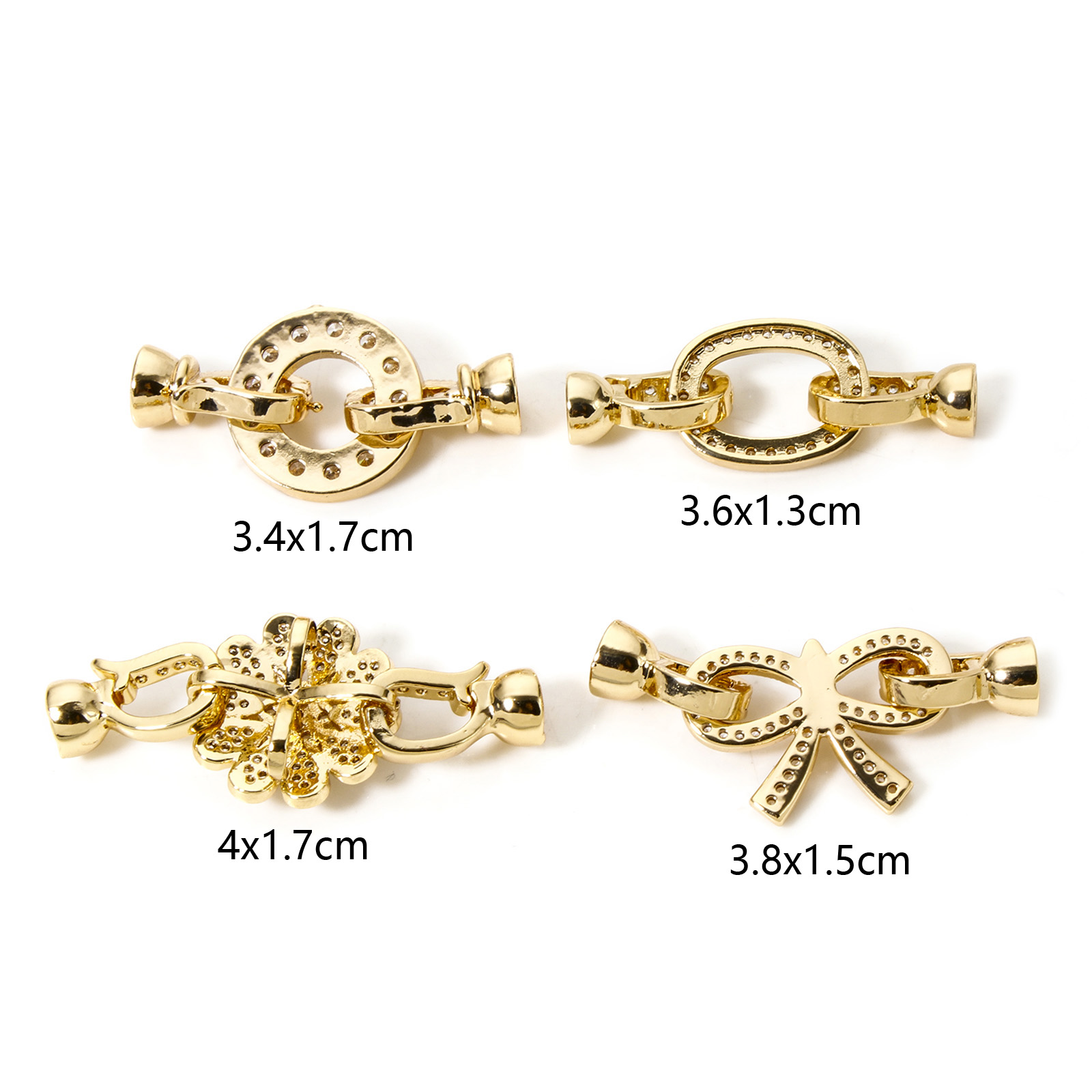 1pc Brass Fold Over Clasps Gol - Jewelry Making Materials 评论和价格