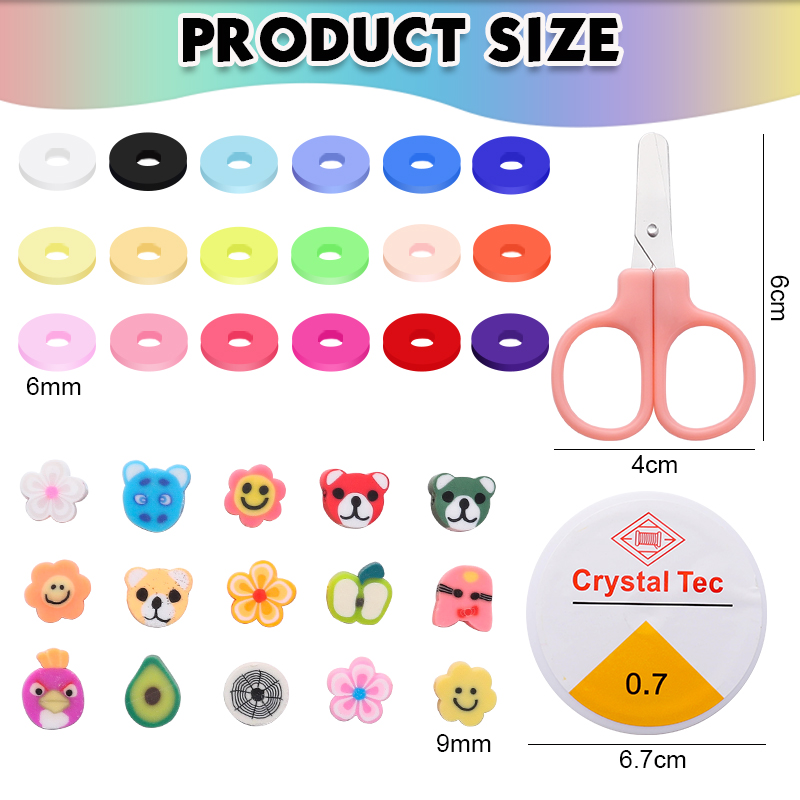 Clay Beads Bracelet Making Kit - Jewelry Making Kit For Kids 评论和价格