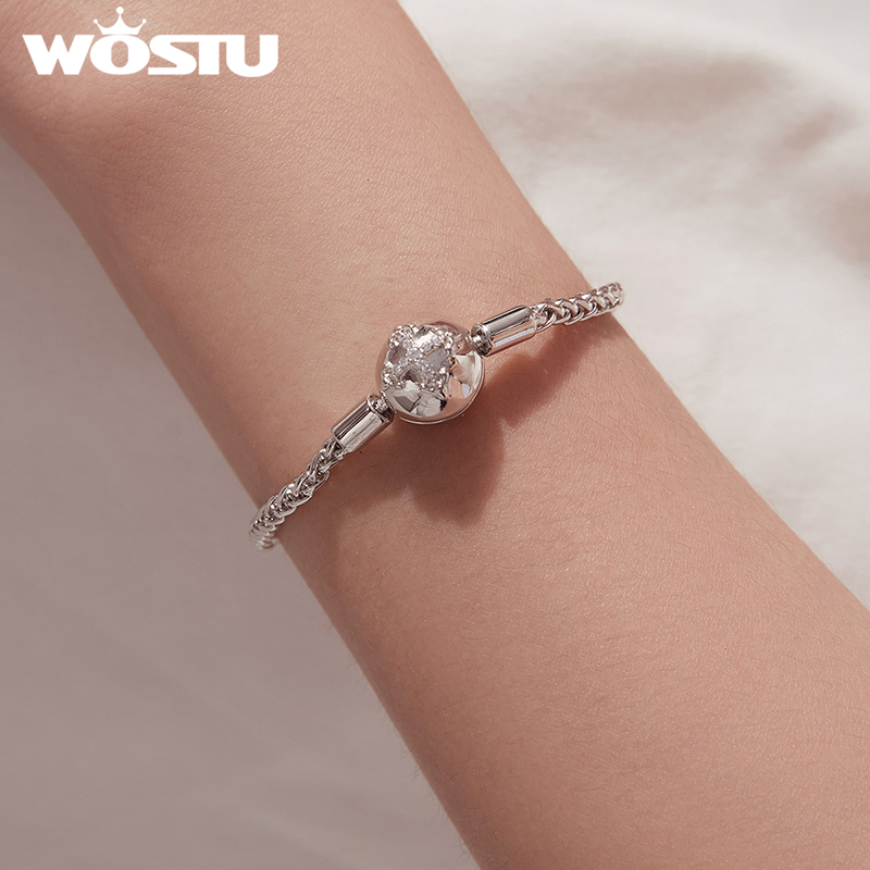 WOSTU Platinum Plated Sparklin - Jewelry Making Singapore 评论和价格