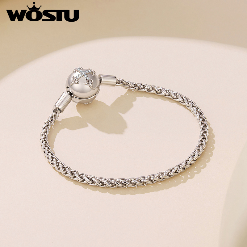 WOSTU Platinum Plated Sparklin - Jewelry Making Singapore 评论和价格