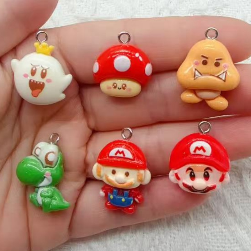 10pcs resin cartoon pendant, D - Jewelry Making Birthday Party 评论和价格