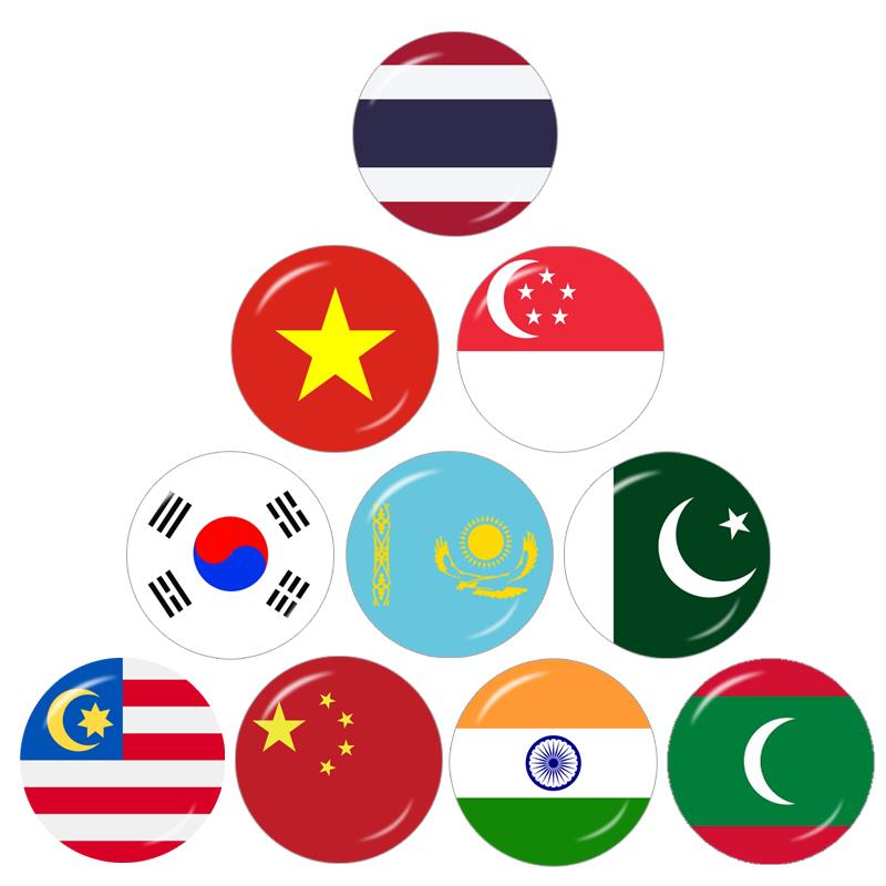 Asia Flag China Thailand Singa - Jewelry Making Singapore 评论和价格