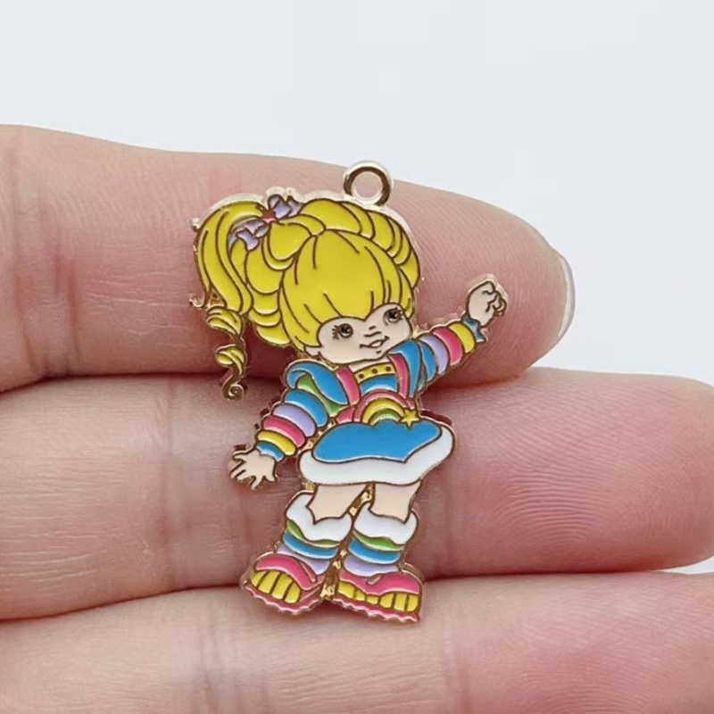 10pcs Cute Little Girl Enamel  - Jewelry Making Party 评论和价格