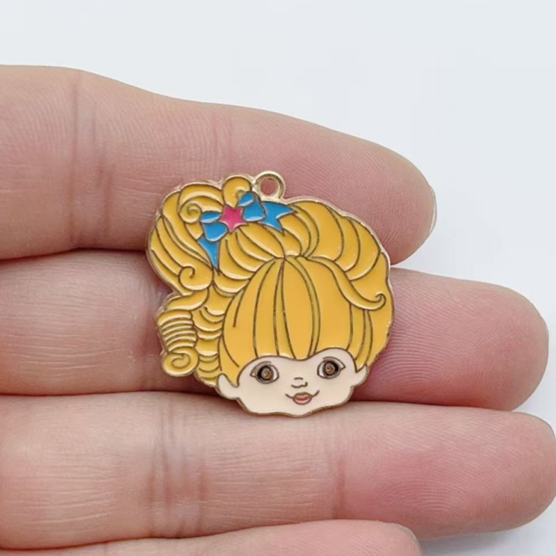10pcs Cute Little Girl Enamel  - Jewelry Making Party 评论和价格
